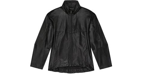 givenchy wind breaker|Windbreaker in leather with reflective details .